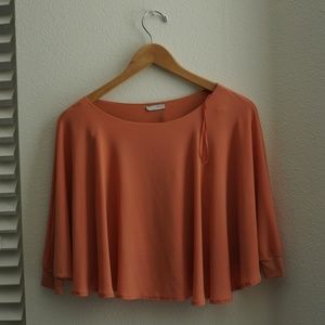 Peach Zara Swing Cape Shirt